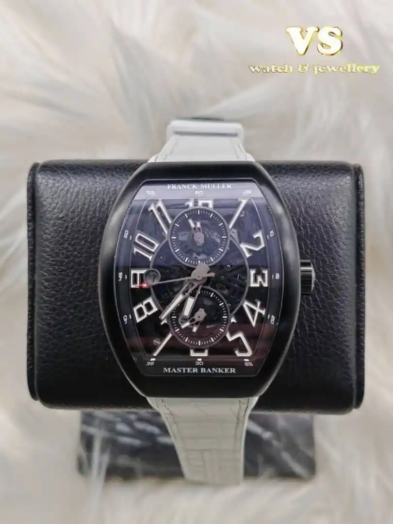 Image from VS Watch & Jewellery Channel 📺: Franck Muller Master Banker Skeleton 45mm Black PVD Coated Steel Pow...