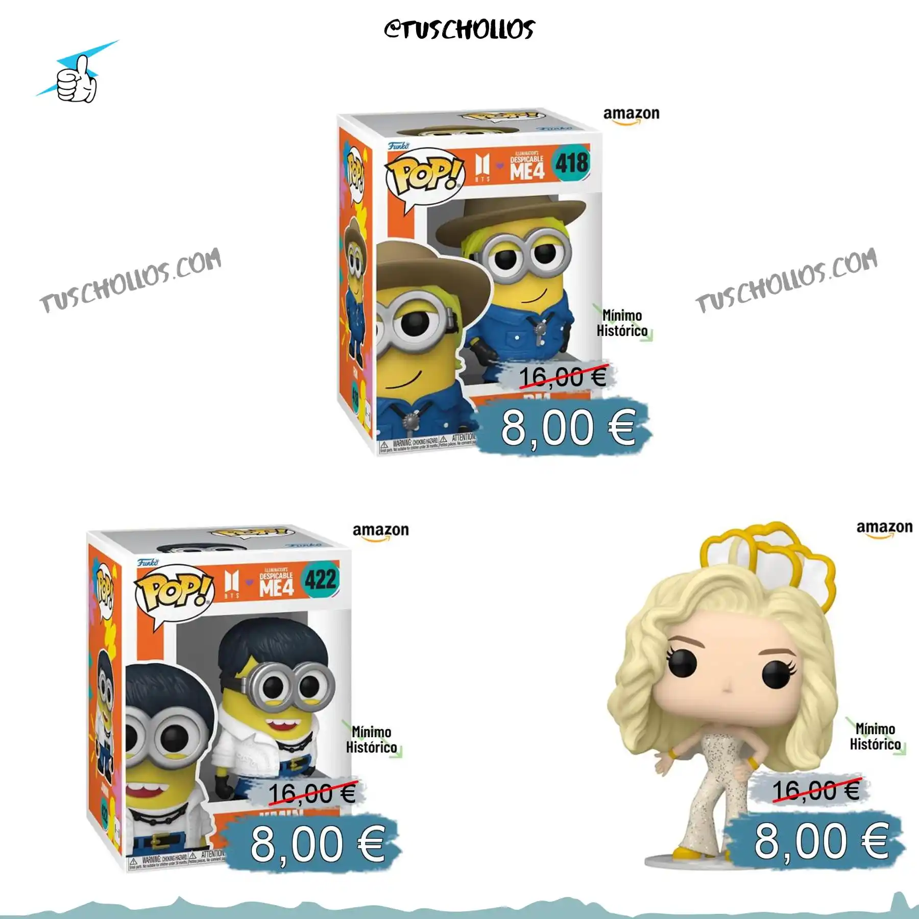 Image from Tuschollos - Ofertas, Chollos Y Gangas Todos Los Días De Amazon, Miravia Y Aliexpress!!!: 🤩🎁 *FUNKOS POPS A PRECIAZO!!* <a class="text-blue-500 hover:underlin...