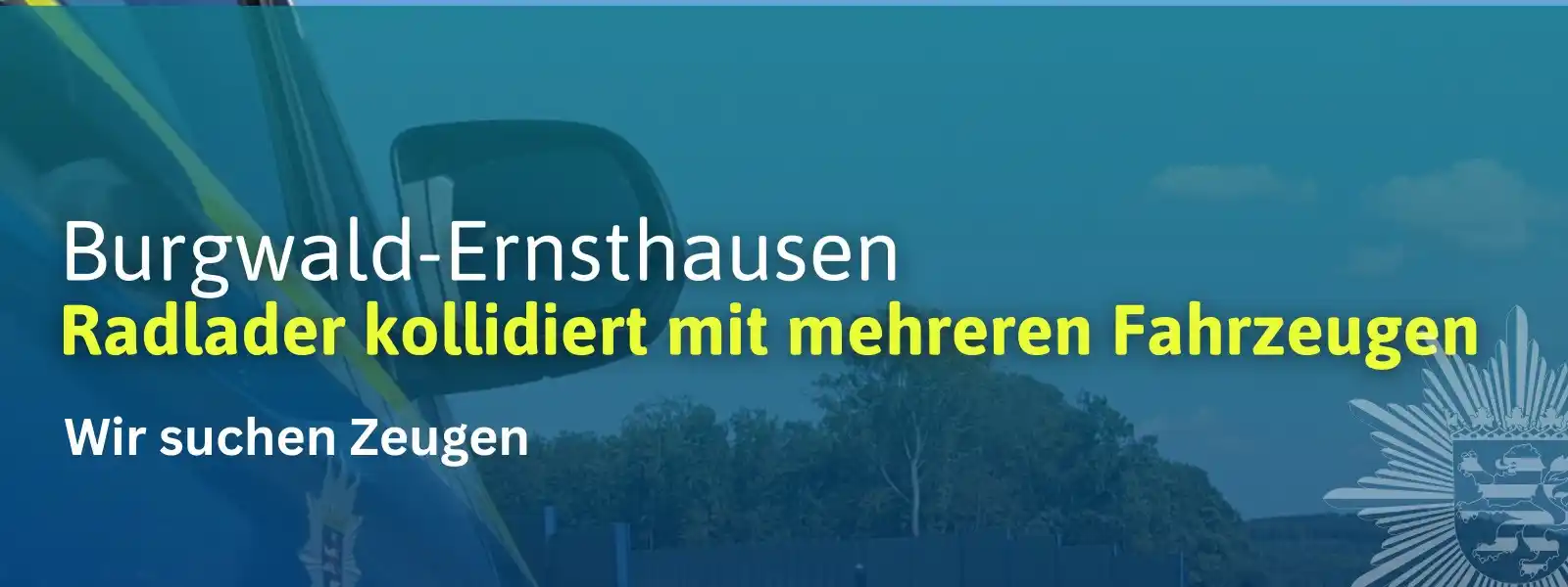 Image from Polizei Nordhessen: 🔹 *Gefährliche Fahrt mit gestohlenem Radlader* 🔹 Gemeinsame Erstmel...