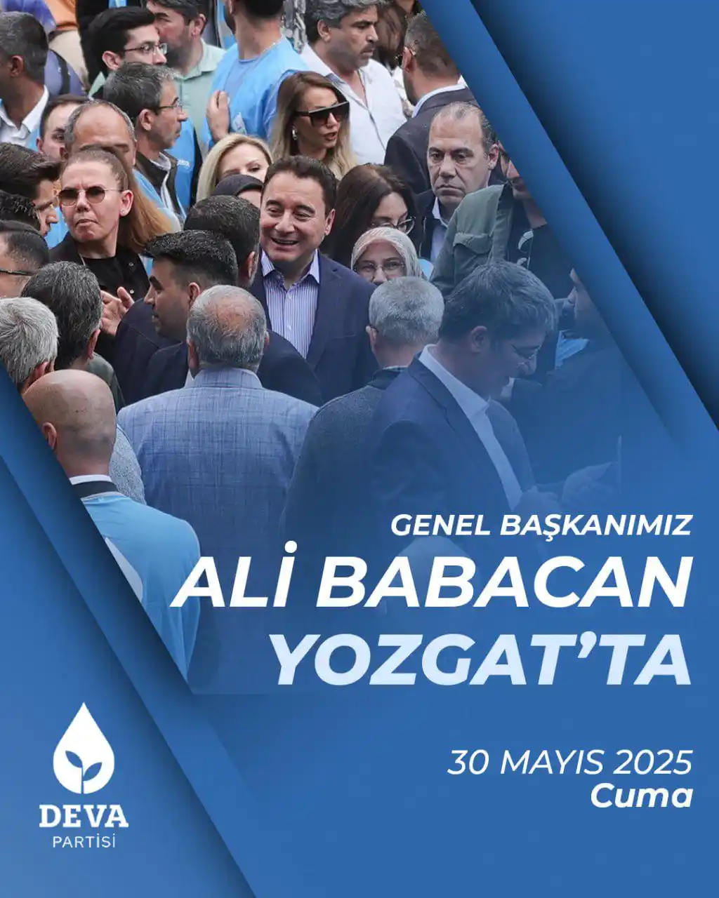 Image from DEVA Partisi: Genel Başkanımız Ali Babacan, Bugün Yozgat'ta vatandaşlarımızla bir a...
