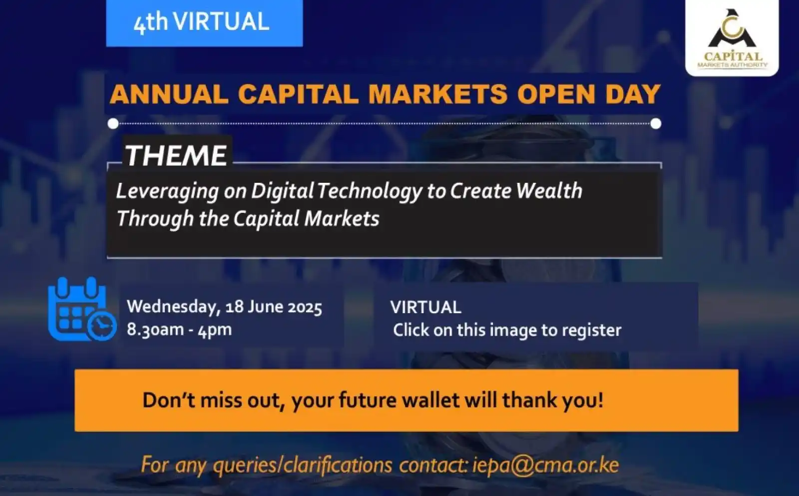 Image from KESA: Greetings Team KESA, CMA is hosting the 4TH Virtual Annual Capital ...