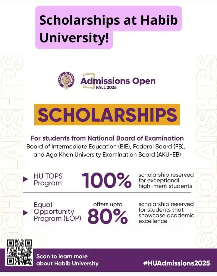Image from GBC Students Support Network: Habib University is committed to empowering students through accessibl...