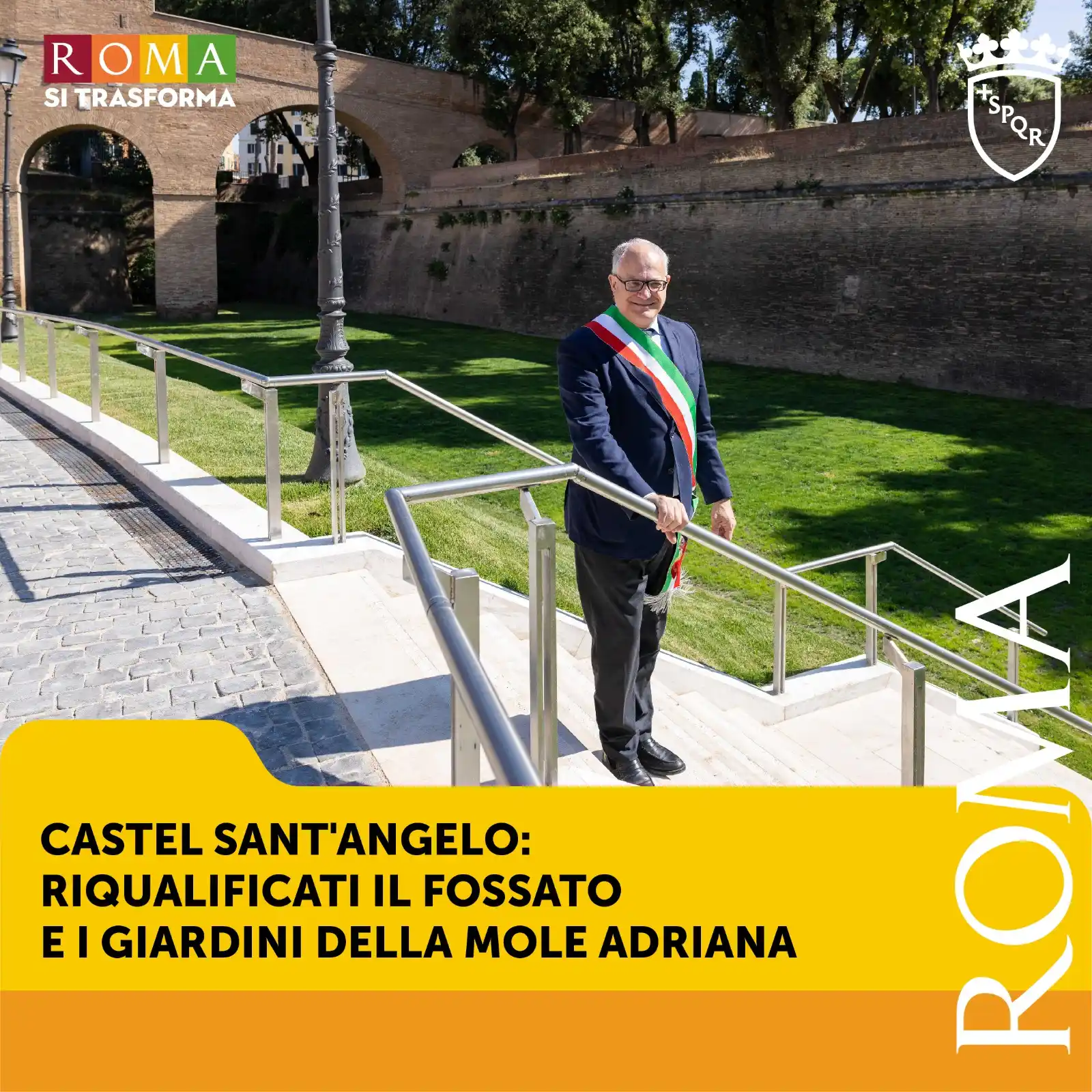 Image from Roma Capitale: 🌿 *I giardini di Castel Sant’Angelo si rinnovano: più verdi e più fru...
