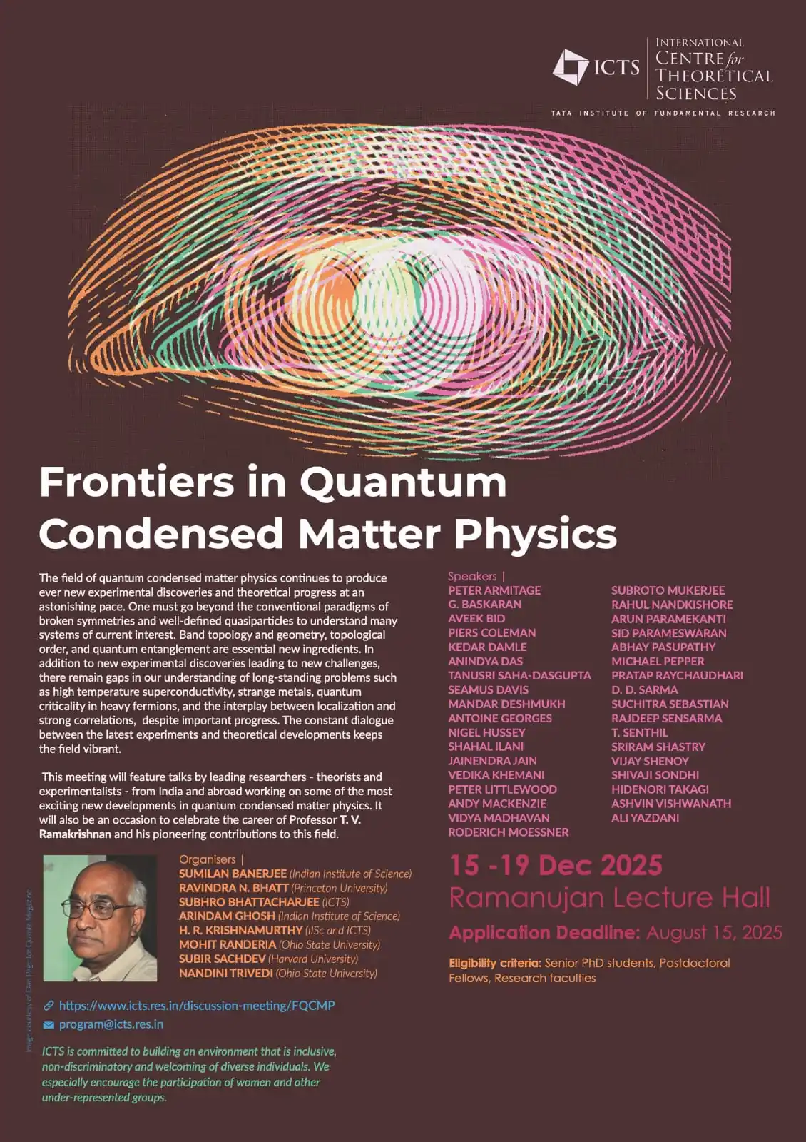 Image from Physics Aspirants: ICTS Discussion Meeting: Frontiers in Quantum Condensed Matter Physics...
