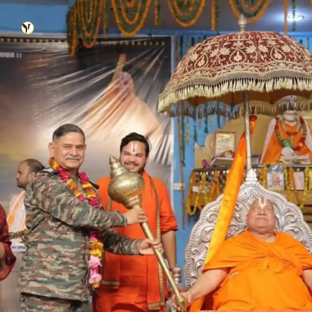 Image from Jobaaj Stories: In a powerful spiritual moment, Indian Army Chief General Manoj Pande ...