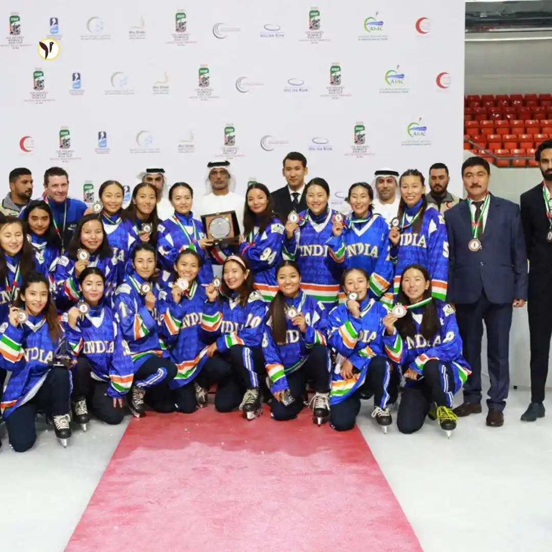Image from Jobaaj Stories: India’s Women’s Ice Hockey Team has made history by winning their firs...