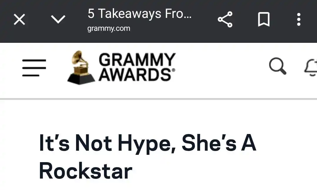 Image from BLΛƆKPIИK GLOBΛL: IT'S NOT HYPE, SHE'S A ROCKSTAR . - @RecordingAcad...