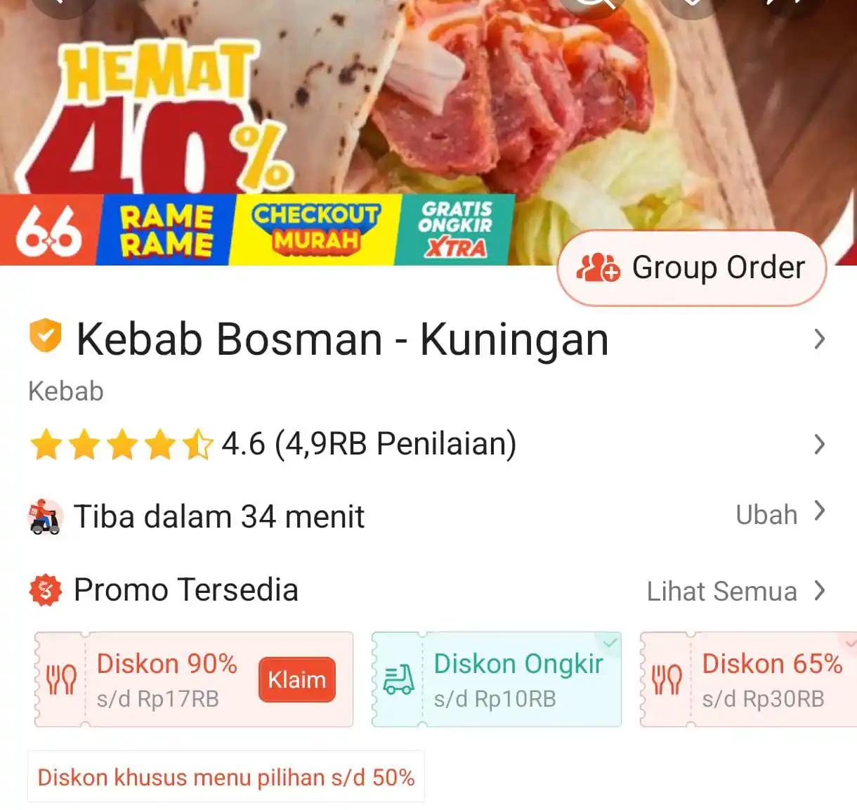 Image from DAGET & SHOPEE THR | HIDDEN GEM GARAPAN CUAN | Info Promo Diskon Racun Flashsale Lazada Kode Voucher: KEBAB BOSMAN DISKON 90% S.D 17RB https://spf.shopee.co.id/50N5ZjWxrT...