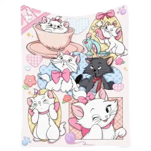 Image from Pirate Deals Angebote | Preisfehler, Schnäppchen, Rabatte & Freebies: Kuscheldecke mit Katze, Niedliche Pirαtе-$Dеαls Ma-rie Katzen-Cartoon-...