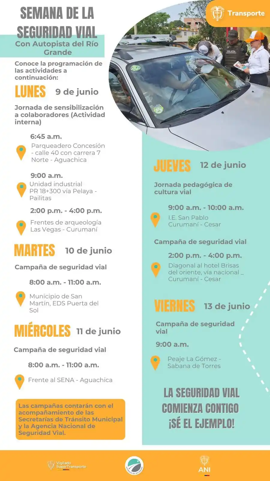 Image from Autopista del Río Grande - Troncal del Magdalena 2: 🚧 ¡La Seguridad Vial es tarea de todos! 🚧 En la Troncal del Magdalen...