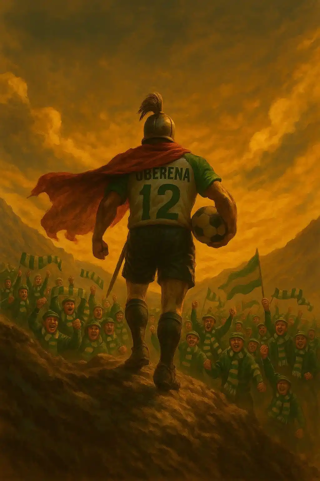 Image from Oberena Fútbol: “Las leyendas no se crean…se forjan en el campo con el aliento de su g...