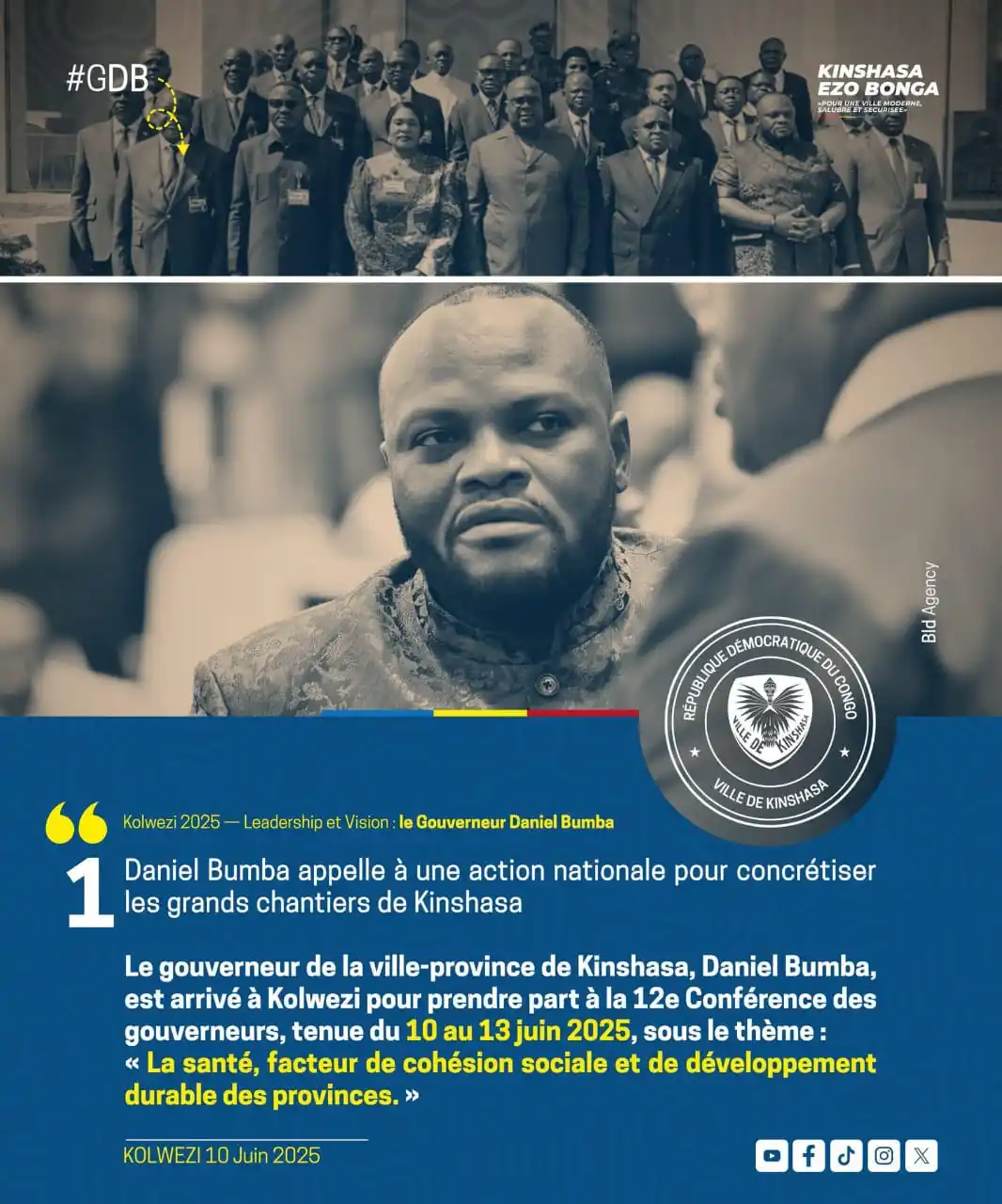 Image from Les Vrais Révolutionnaires (VR): Le Gouverneur Daniel Bumba a dit :...