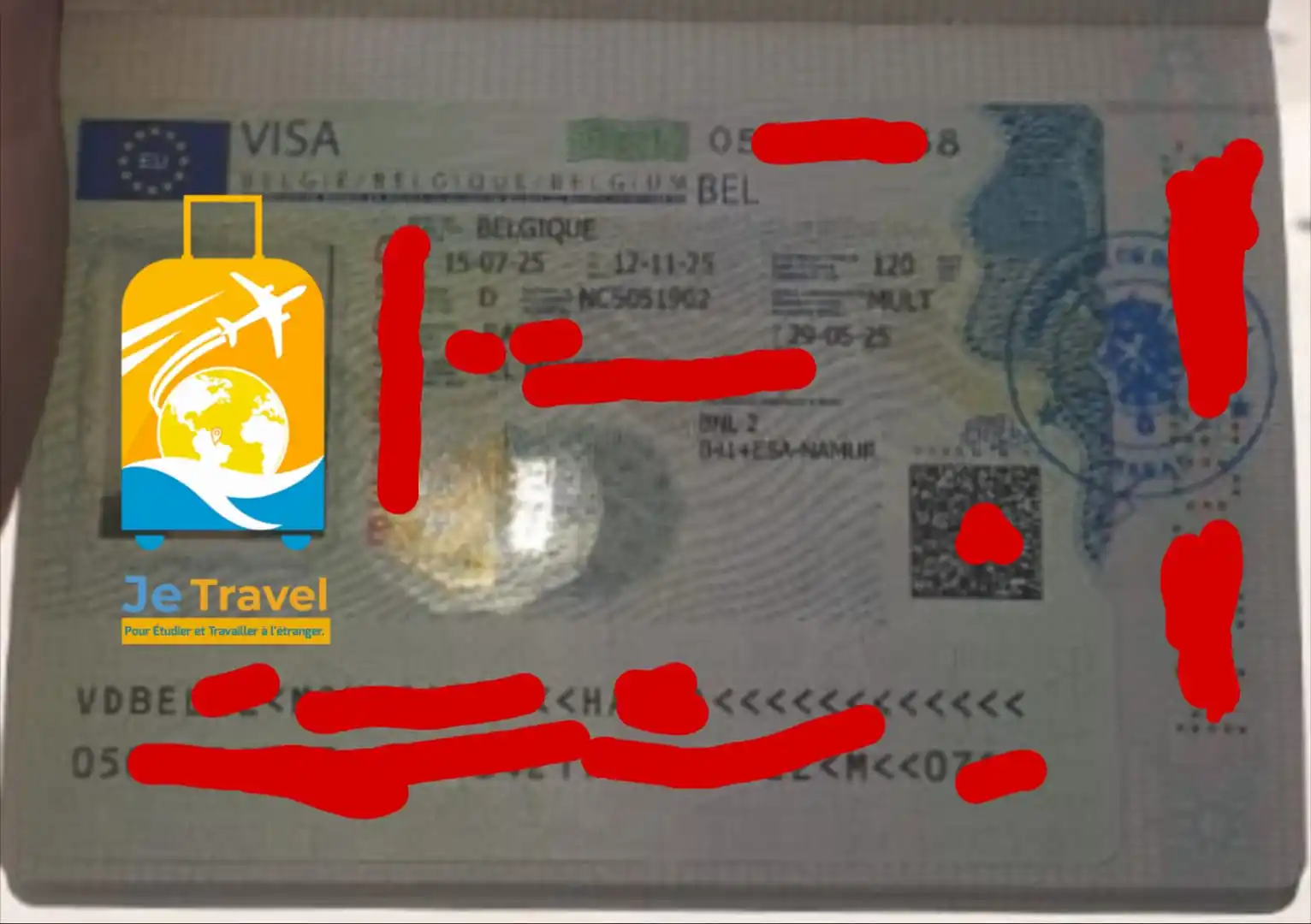 Image from Je Travel ✈️ | 🌍 Vivre, 🎓 Étudier, 👷♂️ Travailler & ✈️ Voyager à Moindre Coût 💸 |: 🇲🇦 "J’ai obtenu mon visa pour la Belgique… et ça grâce à Je Travel !...