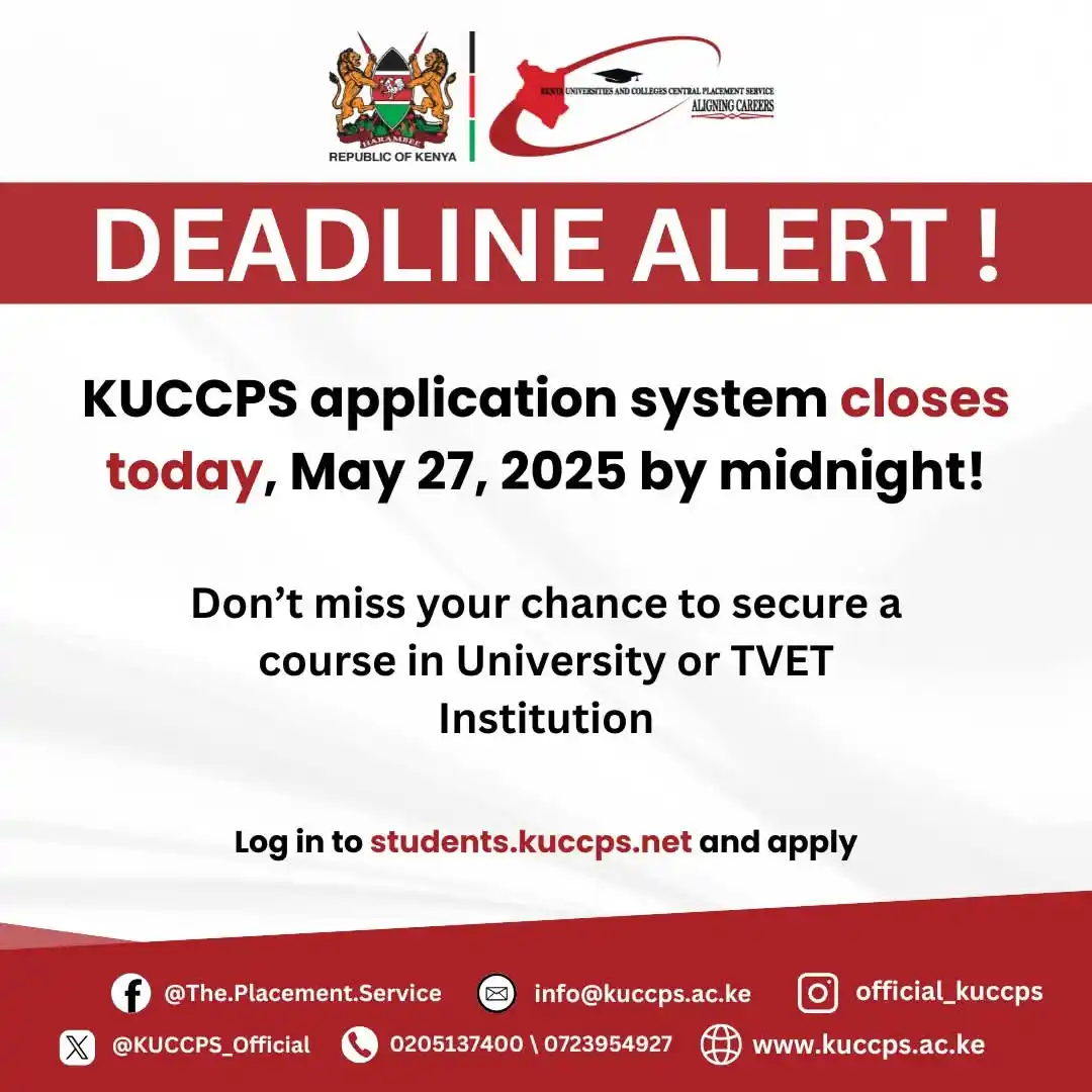 KUCCPS Official Channel post
