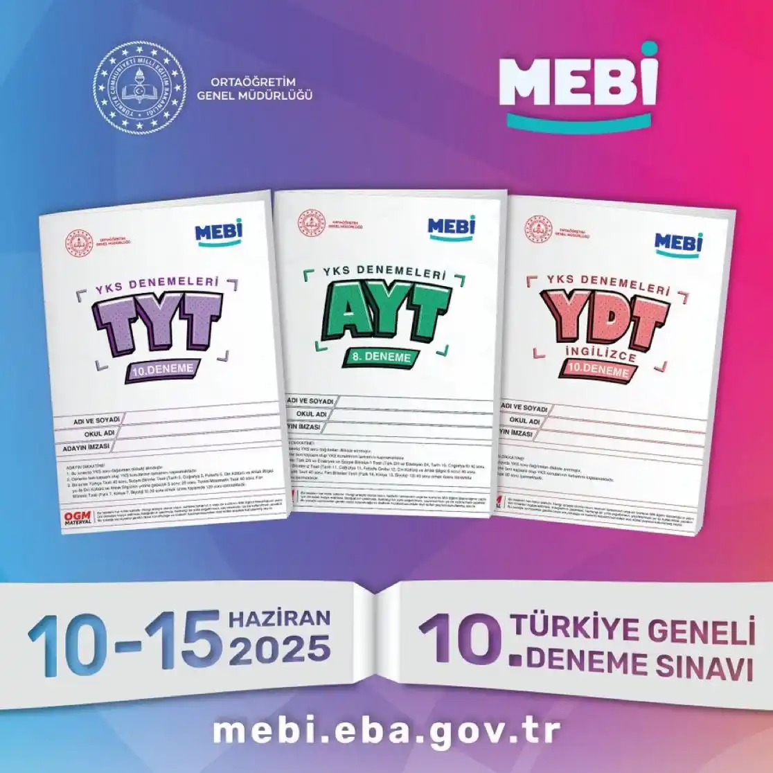 Image from Millî Eğitim Bakanlığı: ⏳“MEBİ” ile Sınava Son Prova Seni Bekliyor❗️ 📖 10. Türkiye Geneli De...