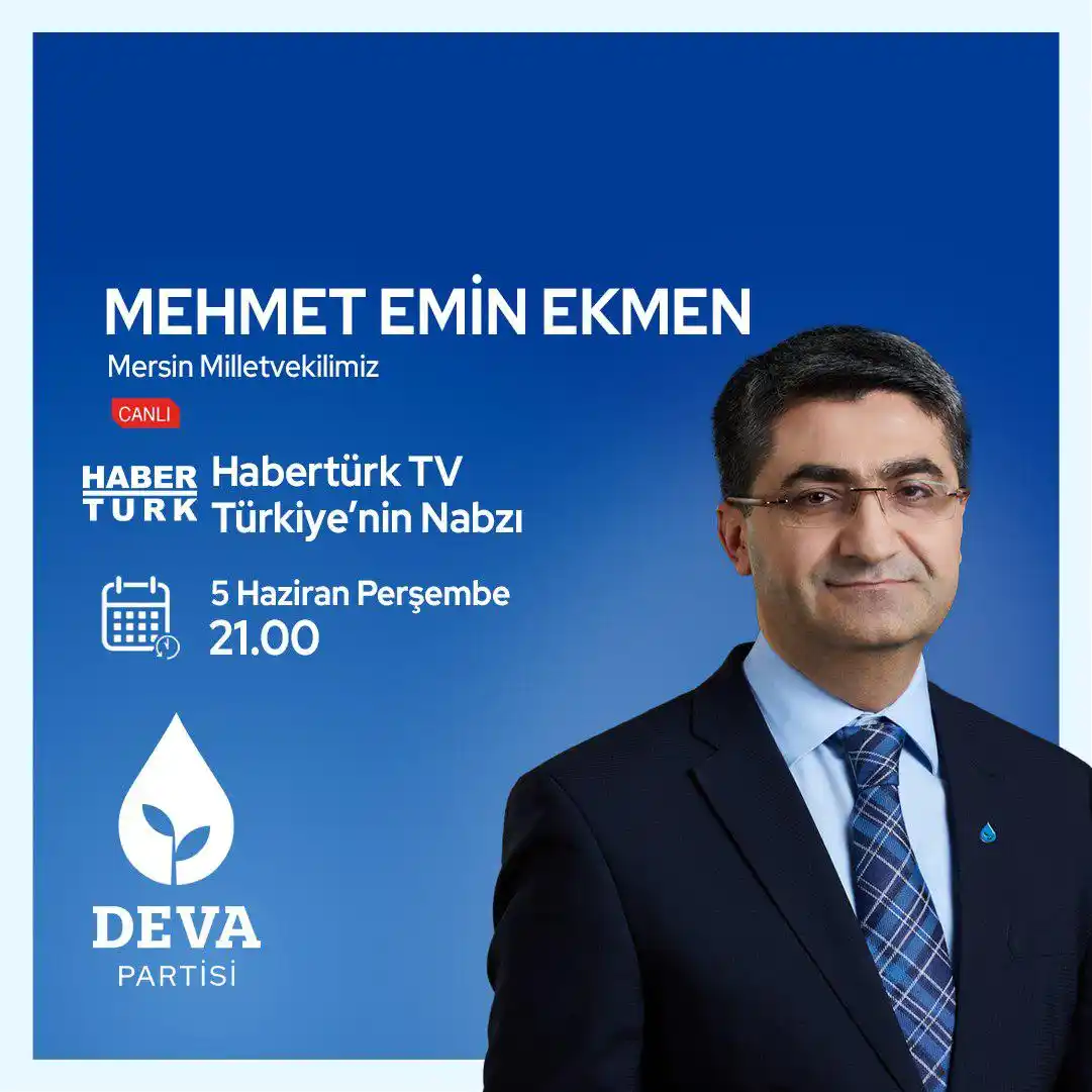Image from DEVA Partisi: 💧🌱 Mersin Milletvekilimiz Mehmet Emin Ekmen 5 Haziran Perşembe, 🗓 ...
