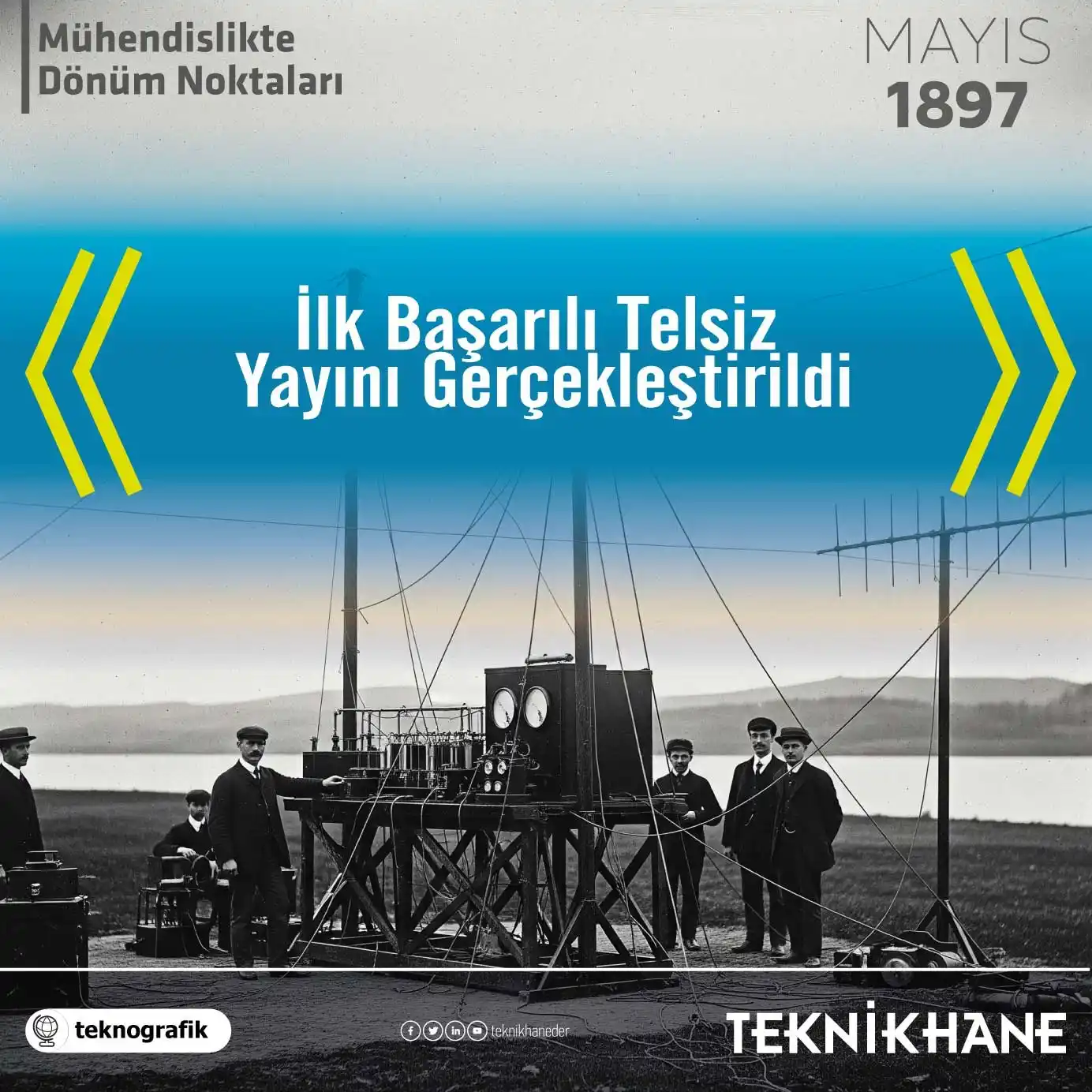 Image from Teknikhane: Mühendislikte Dönüm Noktaları | Mayıs 1897 1897 yılının Mayıs ayında,...