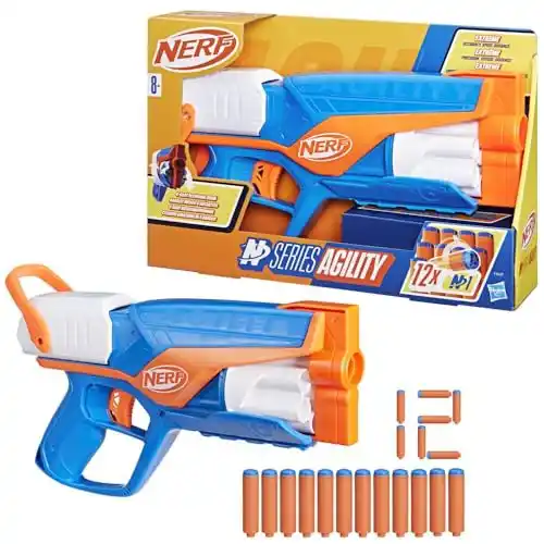 Image from Pirate Deals Angebote | Preisfehler, Schnäppchen, Rabatte & Freebies: Nerf N Series Agility Blaster, leichte Bauweise mit rotierender Tromme...