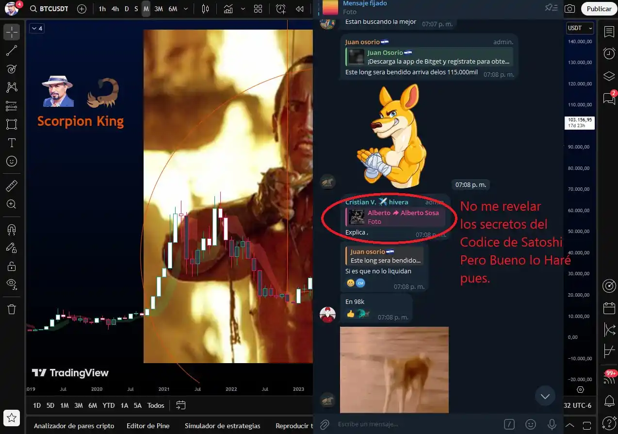 Image from ₿itoken Plus Channel 🐘: No me gusta revelar el Códice de Satoshi Nakamoto, pero bueno haré una...