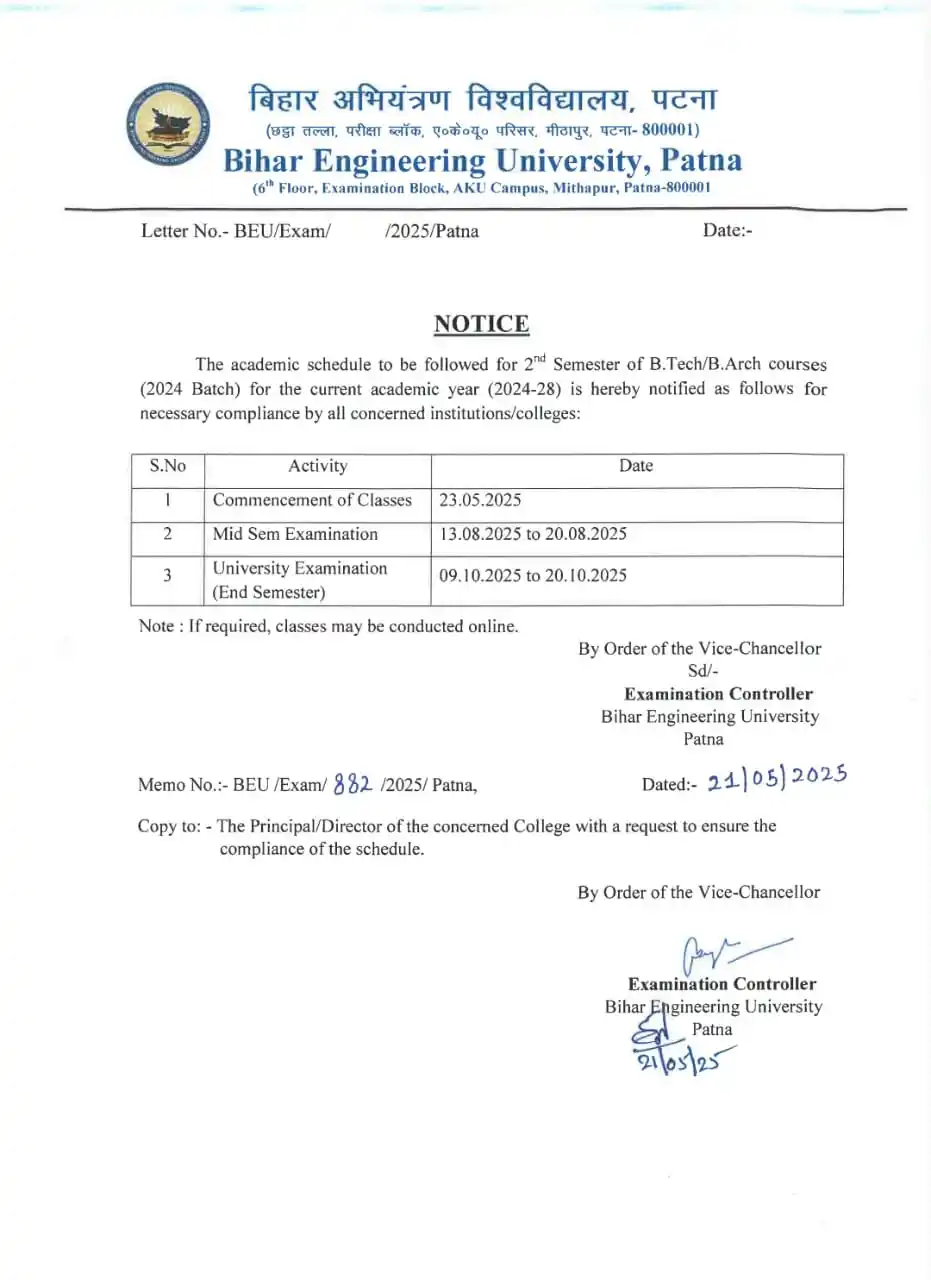 BIHAR ENGINEERING UNIVERSITY ( BEU BIHAR ) BY ESZ post