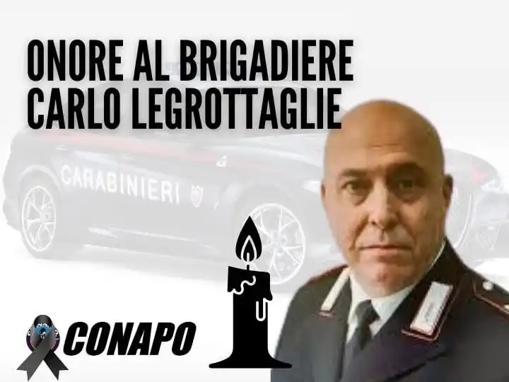 Image from CONAPO Sindacato Autonomo Vigili Fuoco: 🕯 Onore al Brigadiere Carlo Legrottaglie 🖤 Il CONAPO – Sindacato Au...