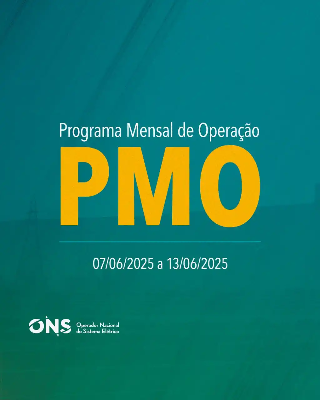 ONS - Operador Nacional do Sistema Elétrico post