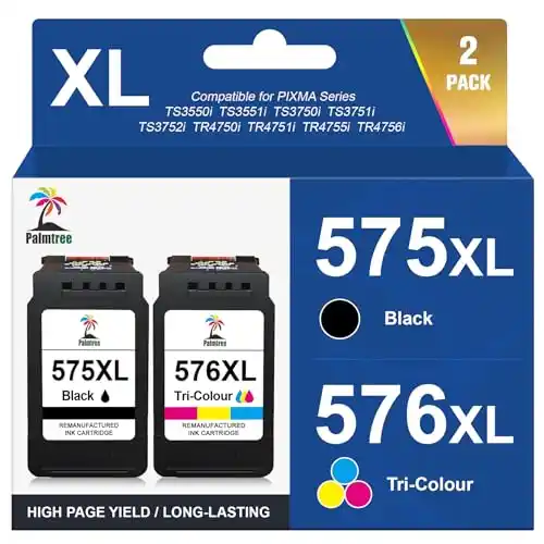 Image from Pirate Deals Angebote | Preisfehler, Schnäppchen, Rabatte & Freebies: Palmtree PG-575XL CL-576XL Druckerpatronen 575 XL 576 XL Kompatible fü...
