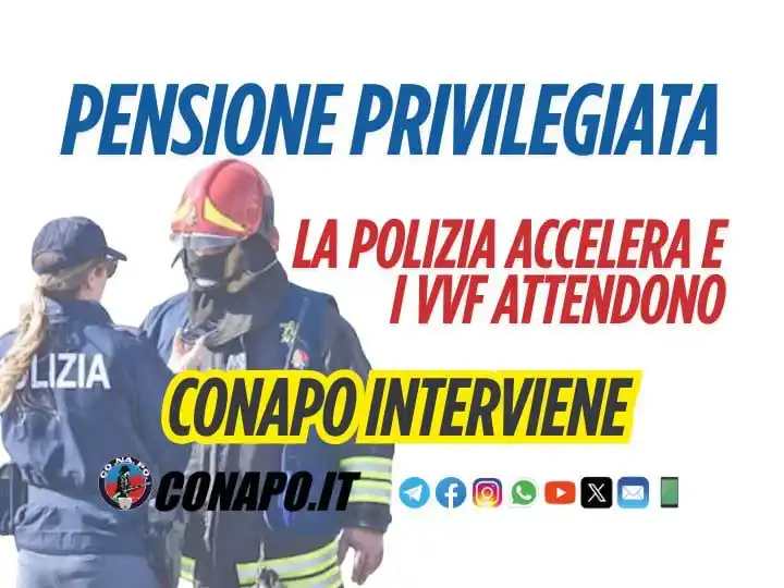 Image from CONAPO Sindacato Autonomo Vigili Fuoco: 👴 Pensione Privilegiata vigili del fuoco Mancata applicazione delle...