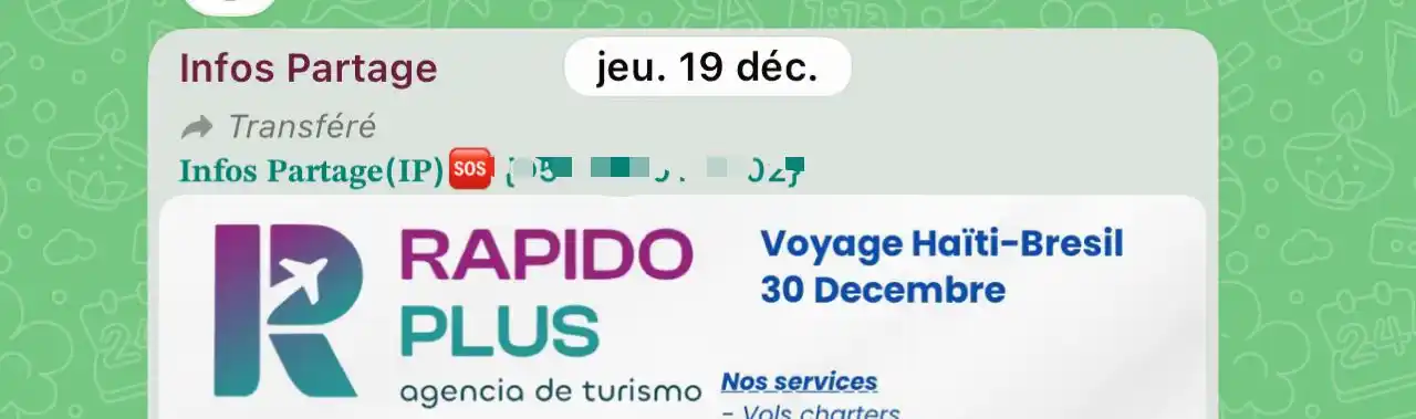 Image from Infos Partage: Pou koze konfyans lan: IP representer agence Rapido Plus ki chanje nom...