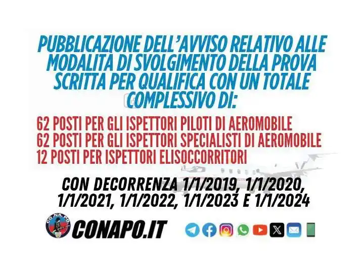 Image from CONAPO Sindacato Autonomo Vigili Fuoco: Pubblicazione dell’avviso relativo alle modalità di svolgimento della ...