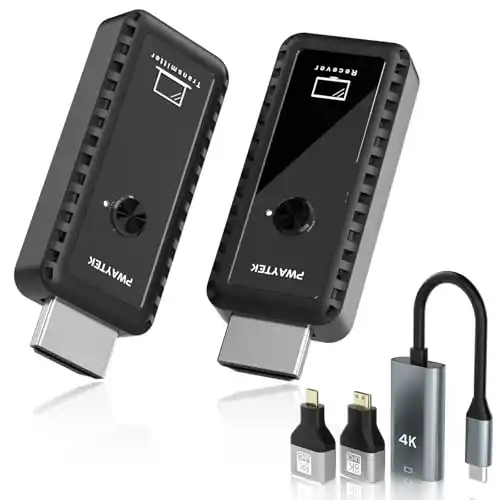 Image from Pirate Deals Angebote | Preisfehler, Schnäppchen, Rabatte & Freebies: PWAYTEK Wireless HDMI Sender und Empfänger mit 4K-Decodierung, 1080P A...