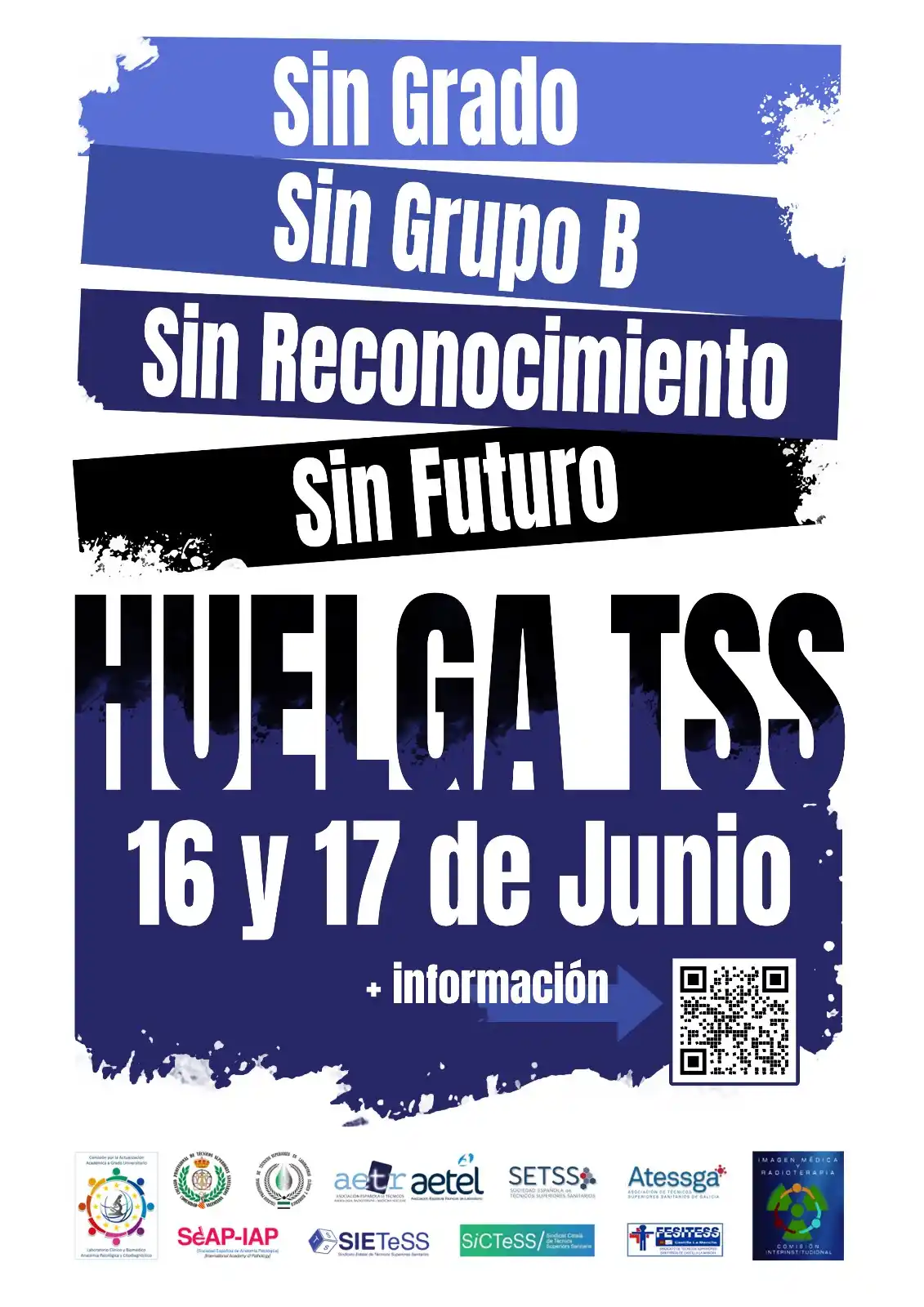 Image from Técnicos Superiores Sanitarios: ❗RECUERDA❗ 📅 16 y 17 de junio huelga de Técnicos Superiores Sanitari...