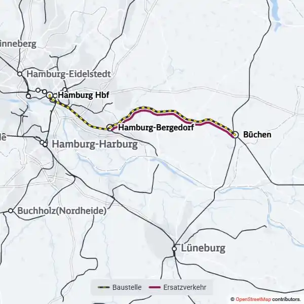 Image from MobiREGION Fahrgastinformation: *Regionalverkehr* Verkehr Hamburg Hbf/Hamburg-Bergedorf <> Schwarzenb...