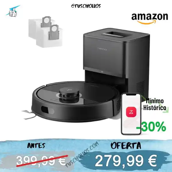 Image from Tuschollos - Ofertas, Chollos Y Gangas Todos Los Días De Amazon, Miravia Y Aliexpress!!!: *🛒💸 ROBOT ASPIRADOR ROBOROCK Q7L5+!* <a class="text-blue-500 hover:u...
