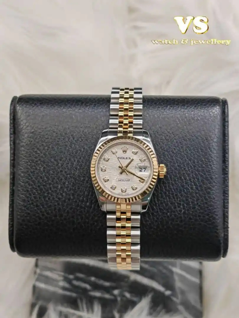 Image from VS Watch & Jewellery Channel 📺: Rolex Datejust 179173 Half Gold 26mm,Automatic Power Reserve 48 Hours...