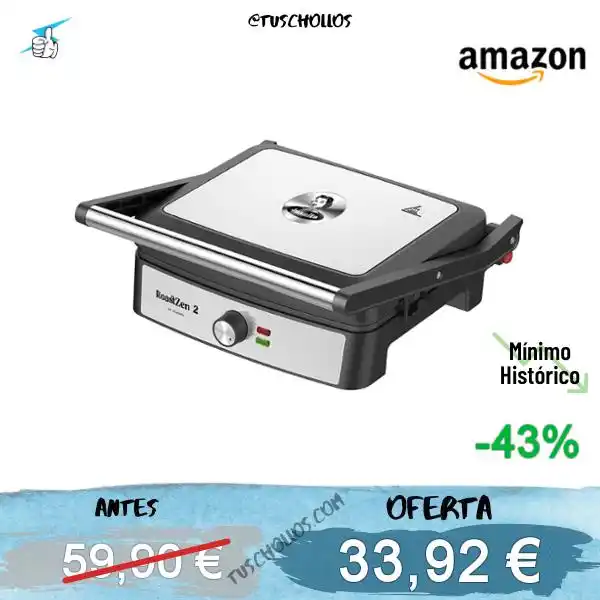 Image from Tuschollos - Ofertas, Chollos Y Gangas Todos Los Días De Amazon, Miravia Y Aliexpress!!!: *👌🏼🍞SANDWICHERA GRIL EN REBAJA!!* <a class="text-blue-500 hover:und...