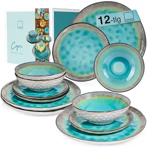 Image from Pirate Deals Angebote | Preisfehler, Schnäppchen, Rabatte & Freebies: SÄNGER | Geschirrset Capri 12 tlg, Teller Set Pir!αtе-Dеαls 4 Personen...