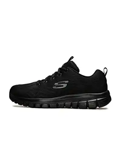 Image from Pirate Deals Angebote | Preisfehler, Schnäppchen, Rabatte & Freebies: Skechers Damen Pirαtе-Dе$αls Graceful Get Connected Sneaker,Black Mesh...