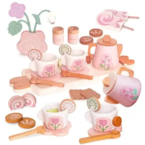 Image from Pirate Deals Angebote | Preisfehler, Schnäppchen, Rabatte & Freebies: Smartwo Teeservice Pirαtе-:Dеαls Holz Kinderküche, Tee Set für Spielkü...