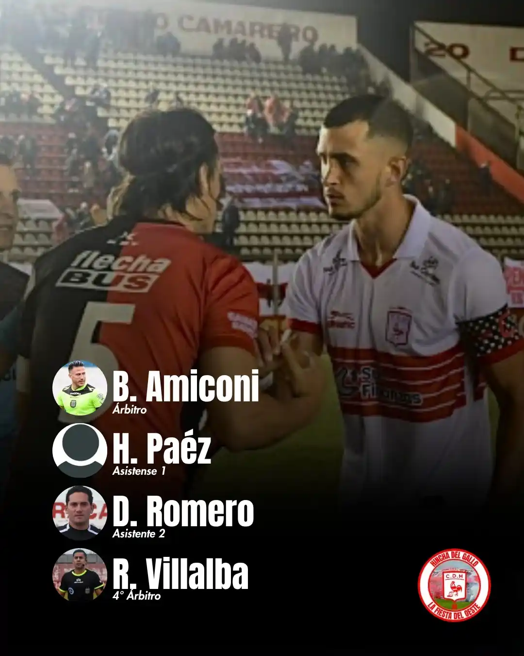 Image from 🐓 Hincha Del Gallo: ¡⚽ Terna Arbitral!. Bruno Amiconi será el encargado de dirigir el par...