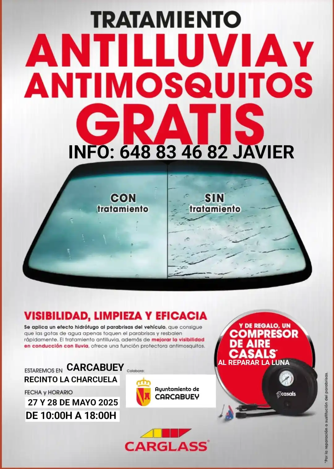 Image from Servicio de Información Municipal de Carcabuey : _*Tratamiento antilluvia y antimosquitos gratuito en Carcabuey.*_ *🚘 ...