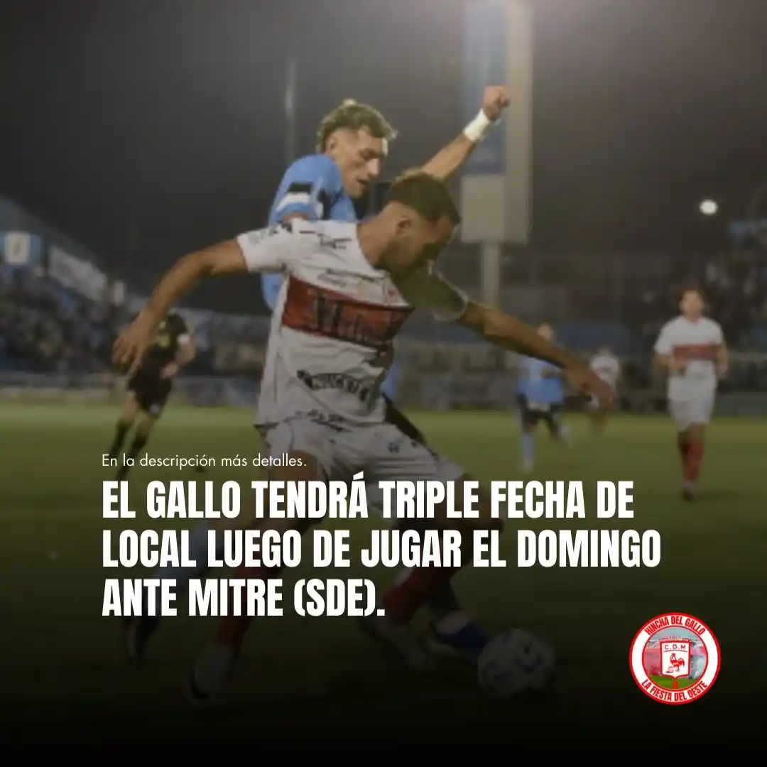 Image from 🐓 Hincha Del Gallo: ¡⚽🐓 TRIPLE FECHA DE LOCAL!. No lo esperabamos pero es así, luego de ...