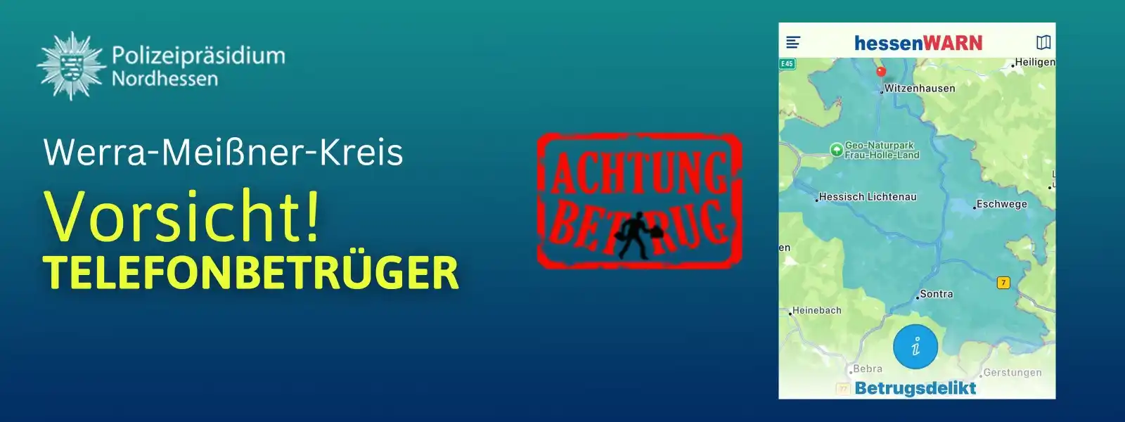 Image from Polizei Nordhessen: ❗ *Vorsicht Schockanruf / Falscher Polizeibeamter / Enkeltrick!* A...