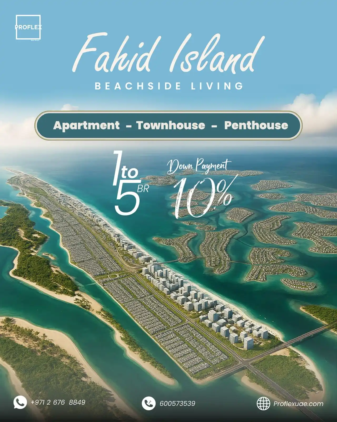 Image from PROFLEX Real Estate: 🌊 Welcome to FAHID BEACH RESIDENCES – Abu Dhabi’s Newest Iconic Islan...