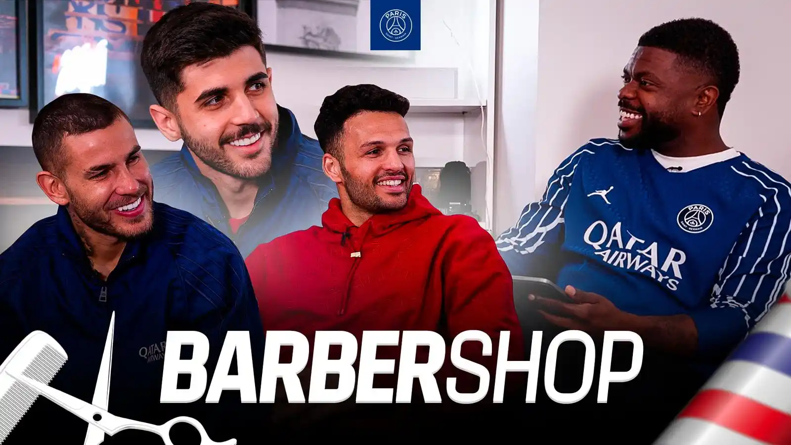 Image from Paris Saint-Germain: WELCOME TO OUR BARBERSHOP! 🤩 The best place to find out more about o...