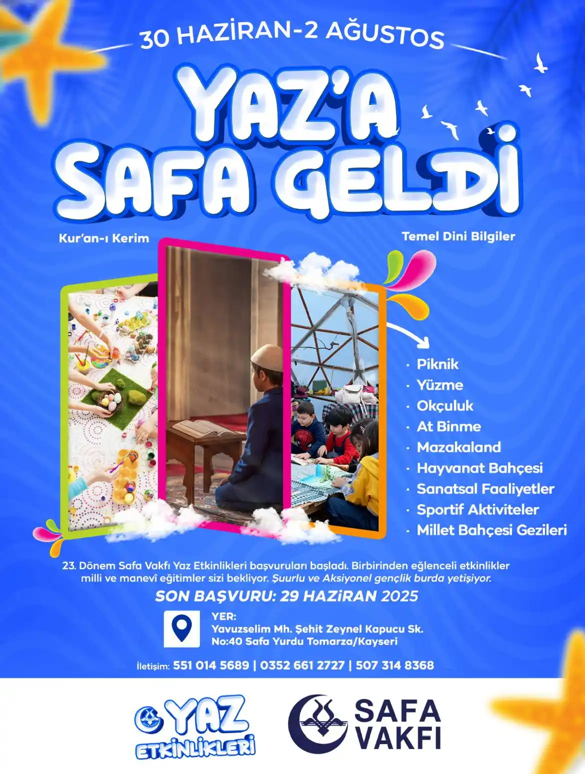 Image from Tmrz Vrnl 💚 : YAZA SAFA GELDİ 🎉 🥳 Safa Vakfı-Verenel olarak çocuklarımızın eğlen...