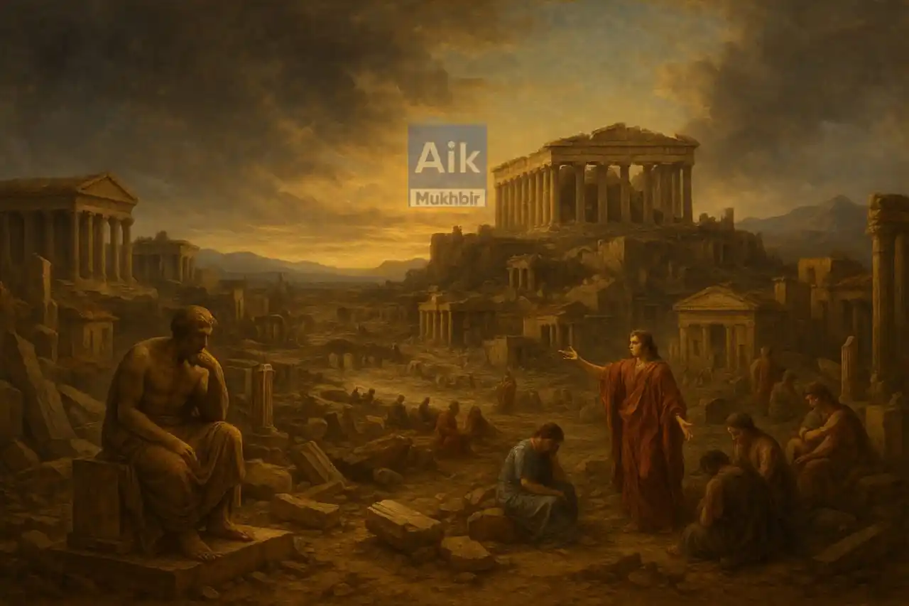 Image from Aik Mukhbir: یونانی تہذیب، دنیا کی قدیم ترین اور اثر انگیز ترین تہذیبوں میں شمار ہو...