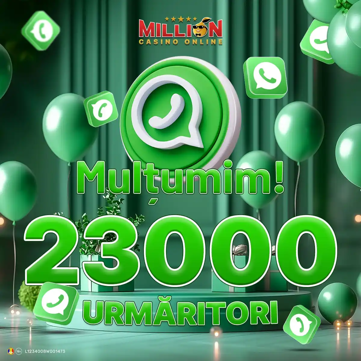 Image from Million Casino: 💣 *23.000+de urmăritori* pe canalul Million Casino 🔥 ✨ Comunitatea ...