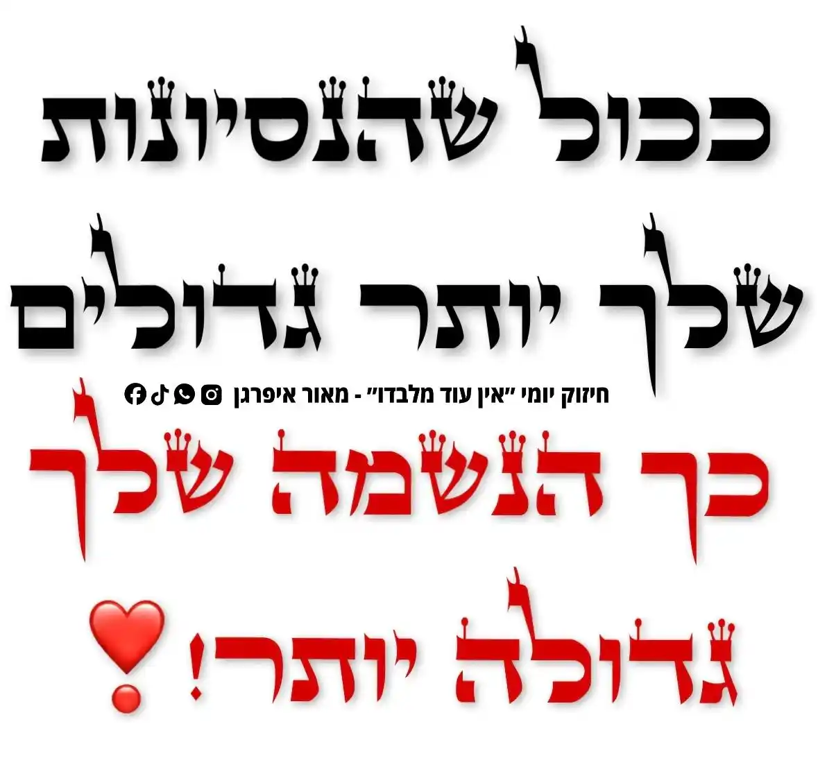 חיזוק יומי ״אין עוד מלבדו״ - מאור איפרגן post