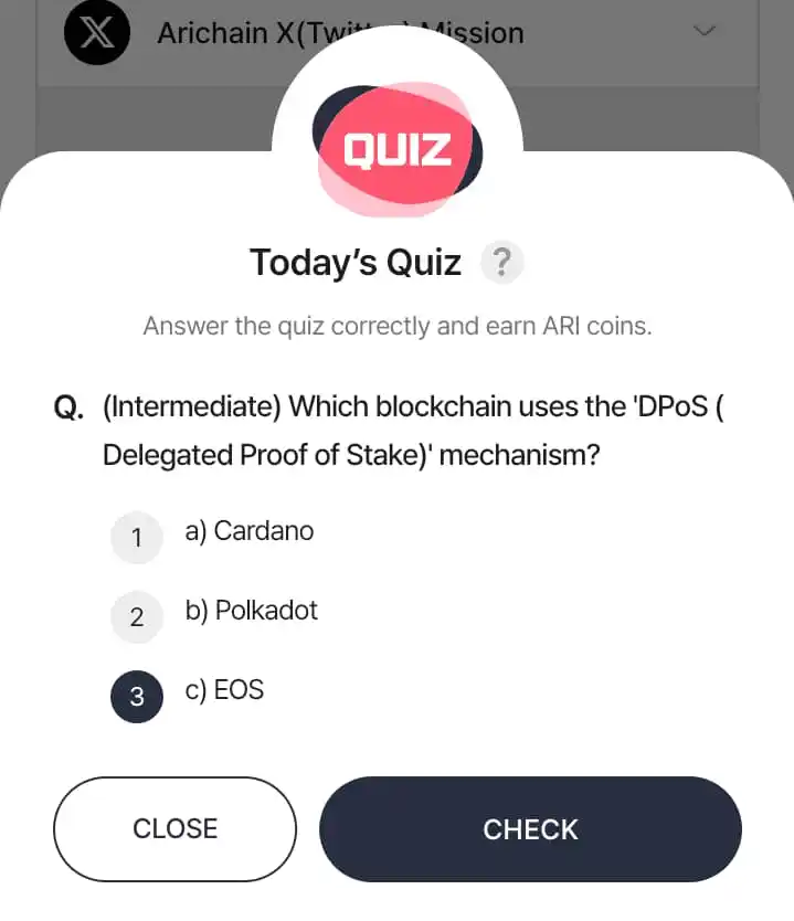 Image from O-C-M CRYPTO EMPIRE: 🚀 Ari Wallet Daily Mining Combo – 08 June 2025 📌 Quiz of the Day 📝...
